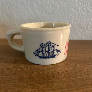 Old Spice Cream Nautical Shaving Mug. Vintage